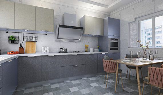 L-Shaped Modular Kitchen Design