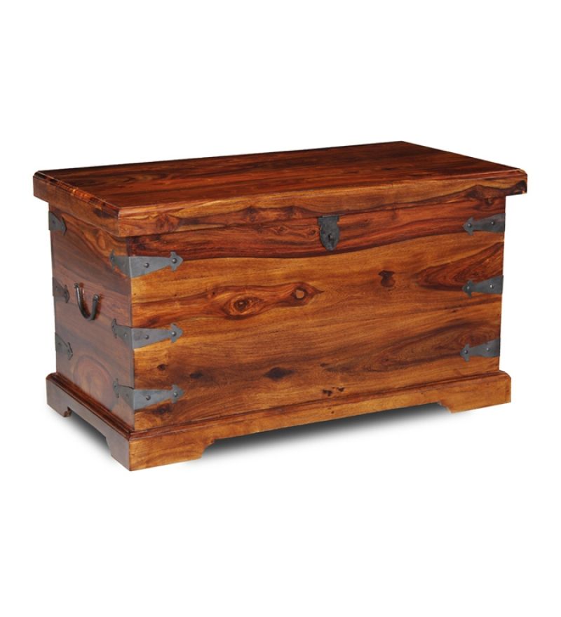 Clean wooden trunk or box